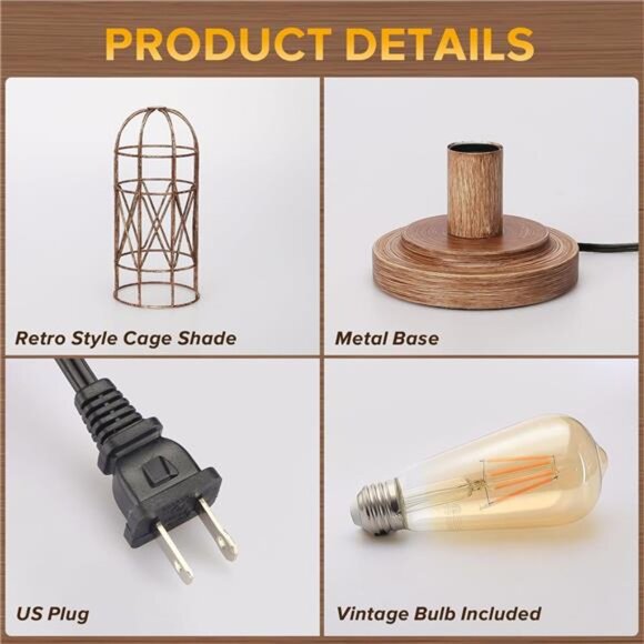 Touch Control Table Lamp for Small Spaces - 3 Way Dimmable Nightstand & Bedside - Picture 12 of 14